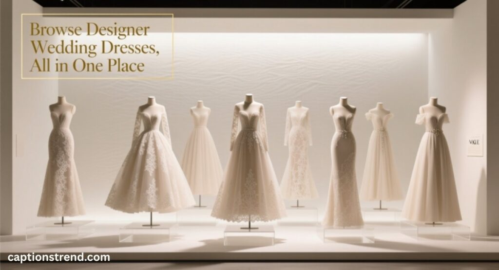 Browse Designer Wedding Dresses, All in One Place