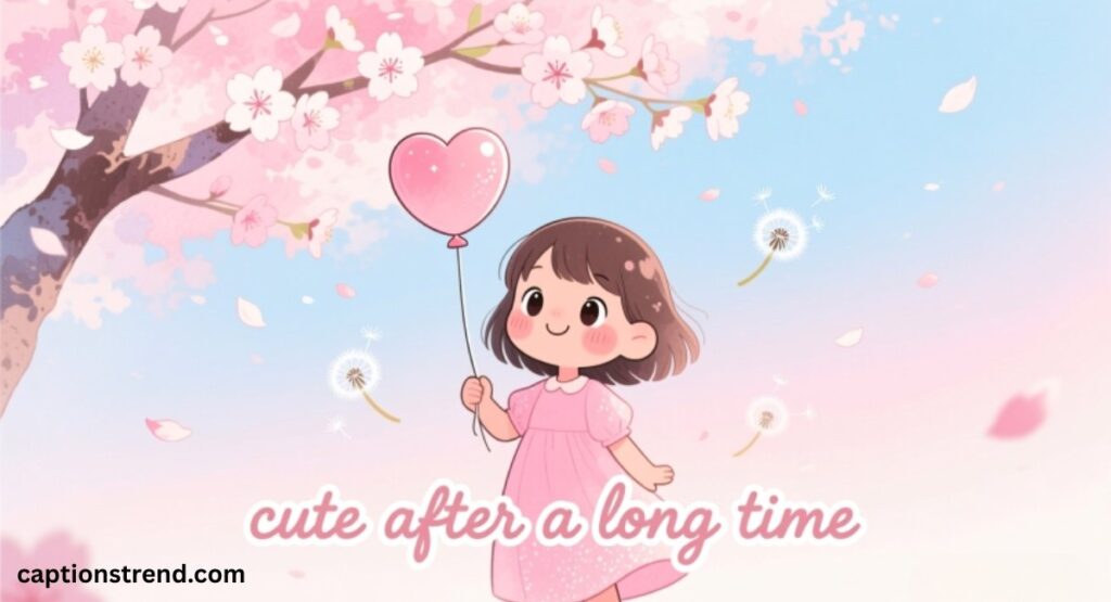 Cute After a Long Time Captions for Instagram