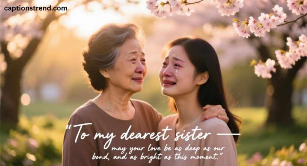 Emotional Wedding Wishes for Sister from Sister