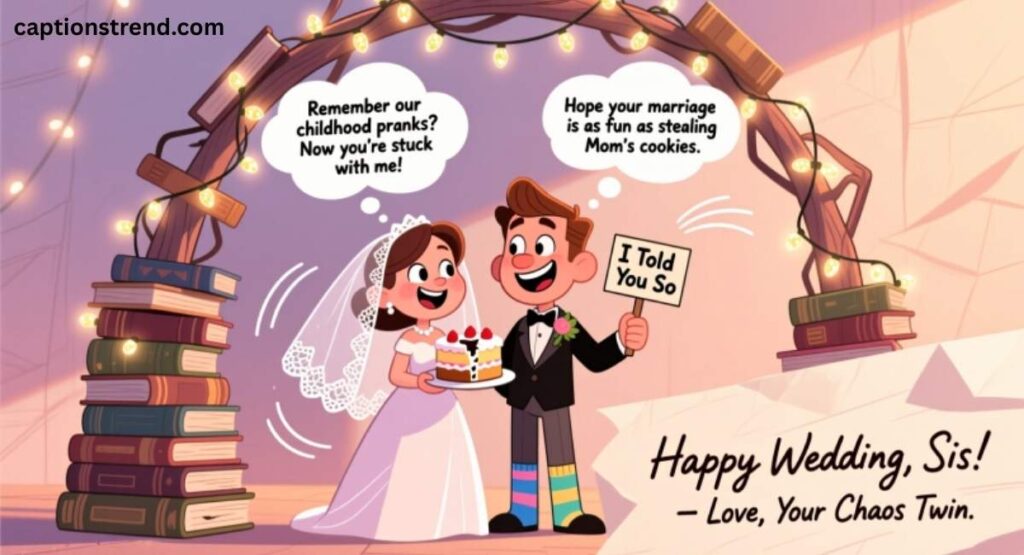 Funny Wedding Wishes to Send to Your Sister