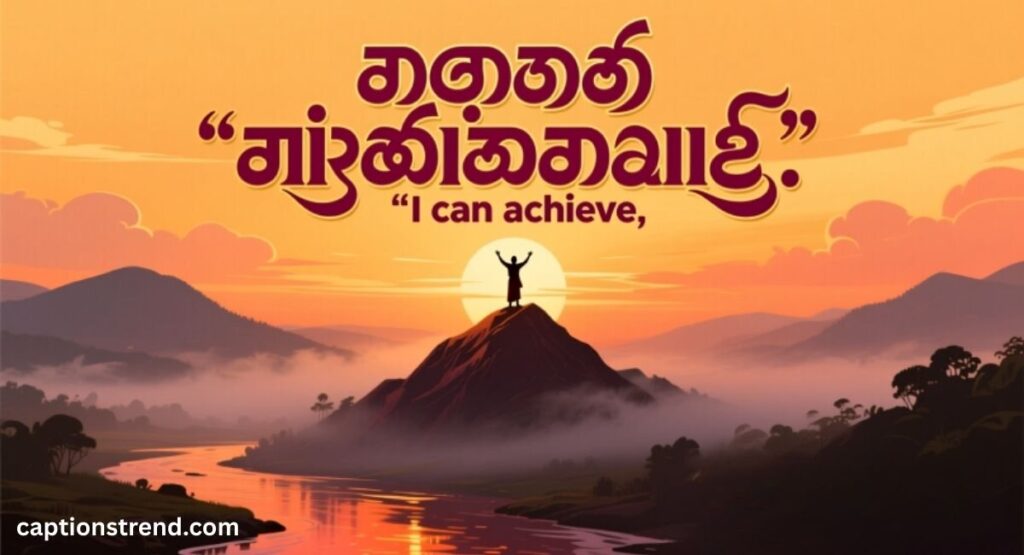 Kannada Captions for Motivational Moods