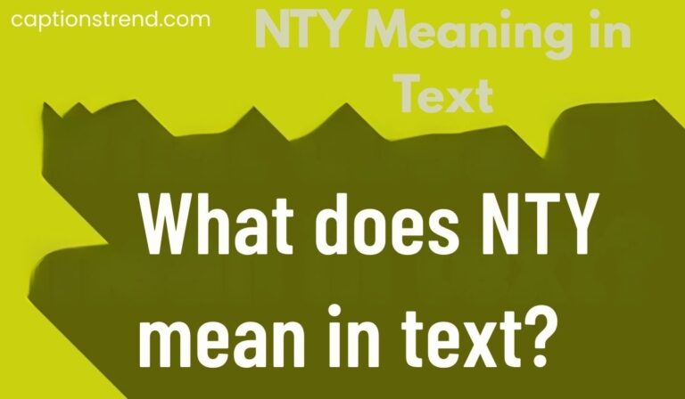 NTY Meaning in Text
