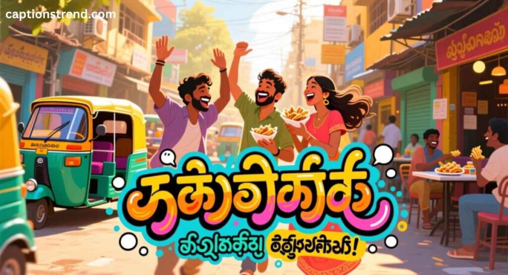 Playful Kannada Captions for Friends and Fun Times