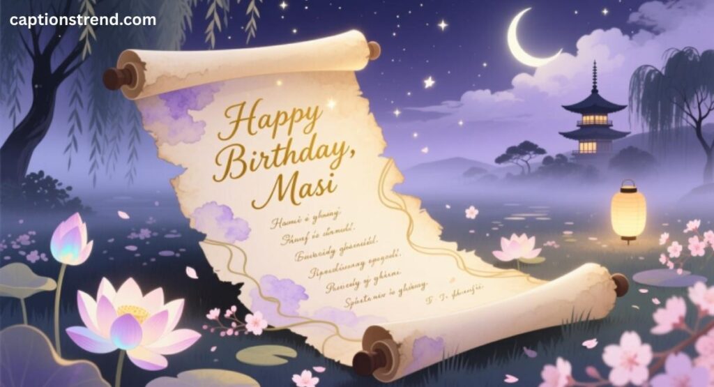 Poetic Birthday Wishes for Masi