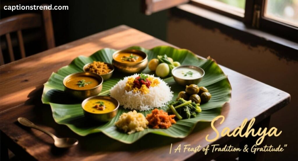 Sadhya Captions for Instagram