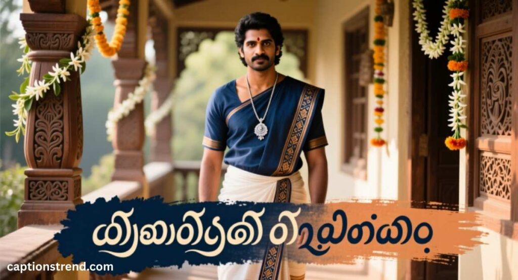 Tamil Captions for Men’s Traditional Look