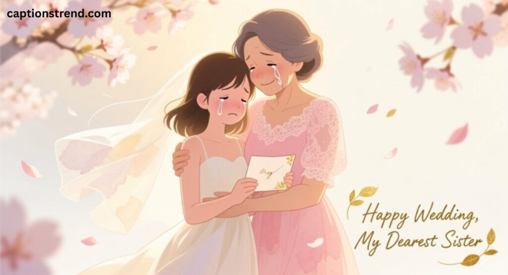 Tearful Yet Beautiful Wedding Wishes for Sister