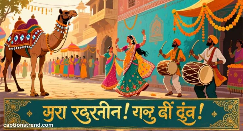 Traditional Rajasthani Captions for Cultural Vibes