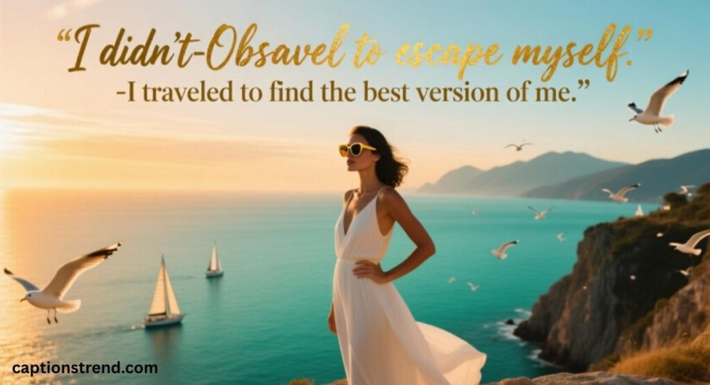 Self Obsessed Travel Captions
